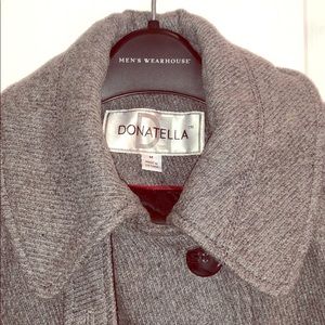 Donatello Gray Peacoat with detachable hoodie